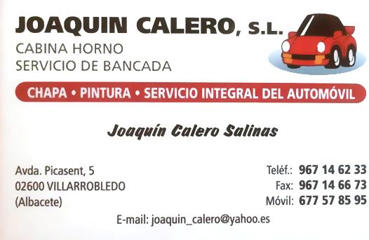 Taller Joaquín Calero - Tarjeta